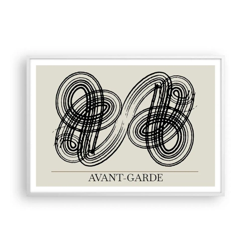 Póster en marco blanco - Salió espontáneamente - 100x70 cm