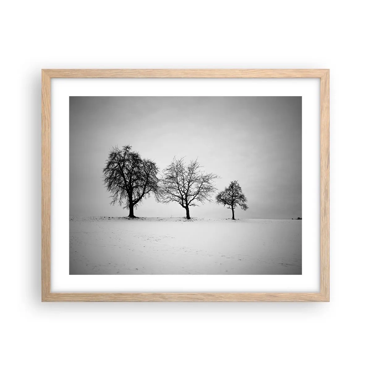 Póster en marco roble claro - ¿Con qué sueñan? - 50x40 cm