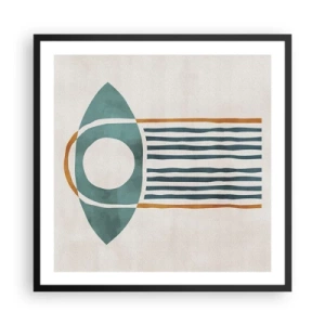 Póster en marco negro - Signos y rituales - 60x60 cm