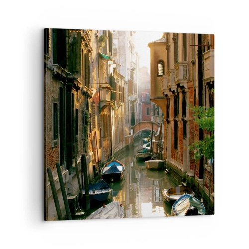 Cuadro sobre lienzo - Impresión de Imagen - En un callejón veneciano - 50x50 cm