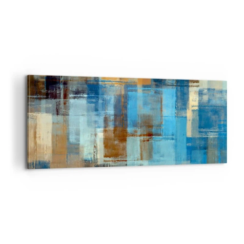 Cuadro sobre lienzo - Impresión de Imagen - A través del velo azul - 100x40 cm