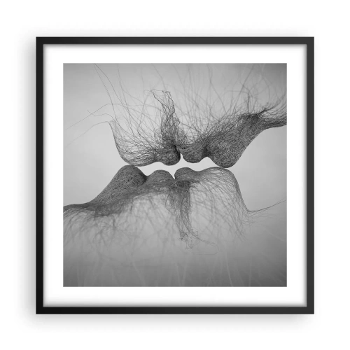 Póster en marco negro - Beso del viento - 50x50 cm