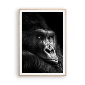 Póster en marco roble claro - ¿Y qué estás mirando? - 70x100 cm