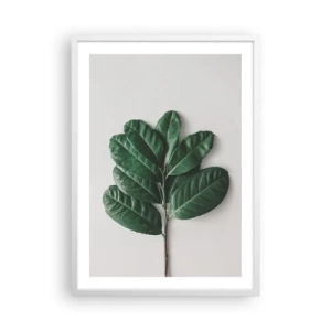 Póster en marco blanco - El dibujo de la propia naturaleza - 50x70 cm