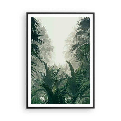Póster en marco negro - Misterio tropical - 70x100 cm