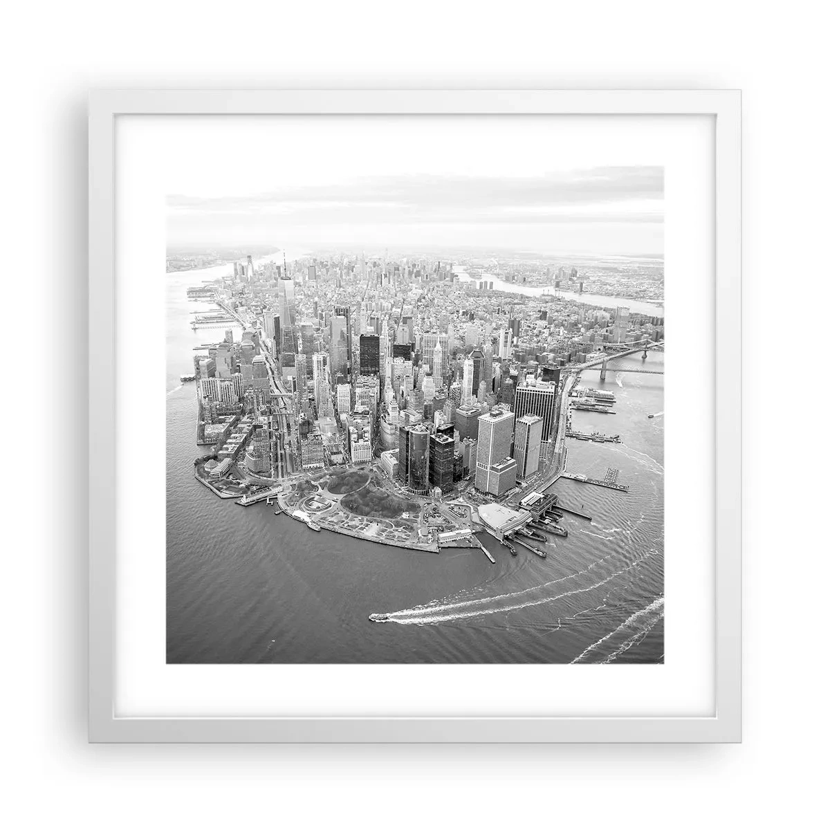 Póster en marco blanco - ¿Cómo no amar este lugar? - 40x40 cm