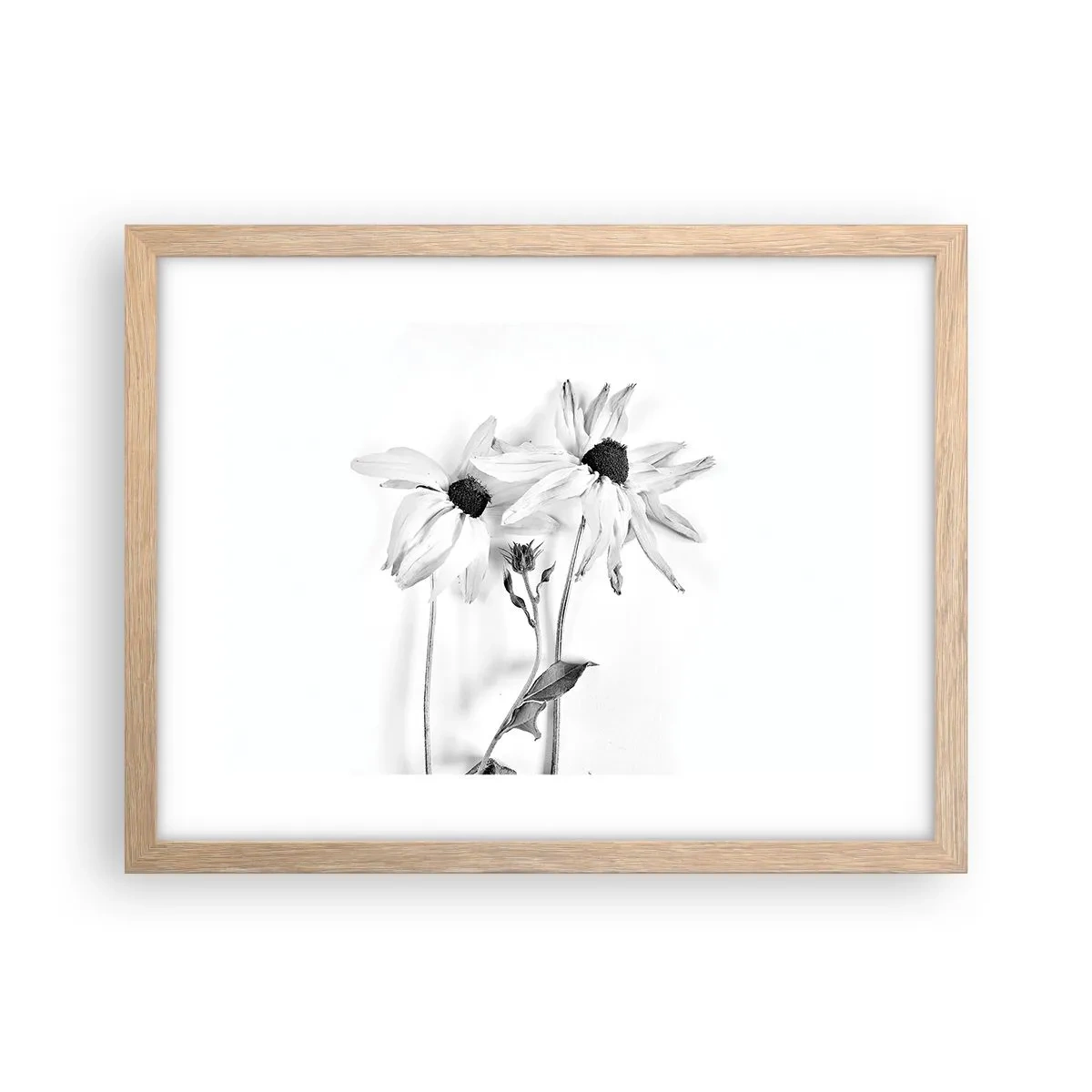 Póster en marco roble claro - Nadie quiere estar solo - 40x30 cm