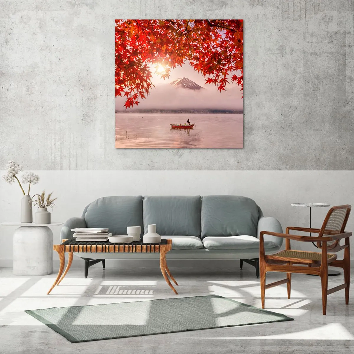 Cuadro sobre vidrio - Impresiones sobre Vidrio - Estilo japonés - 60x60 cm