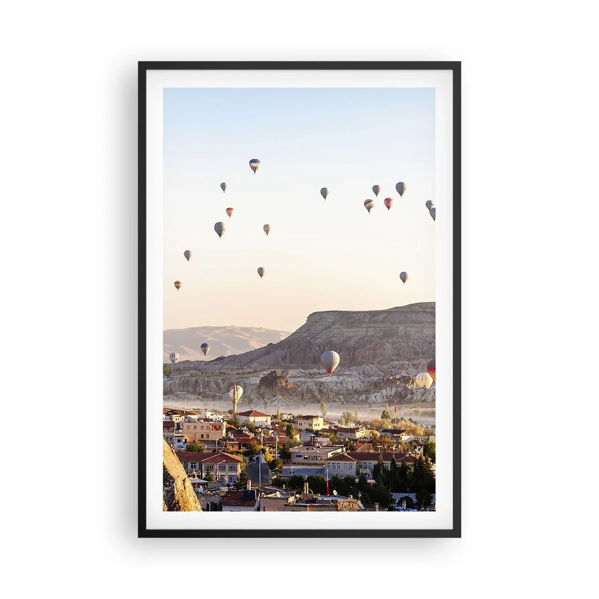 Póster en marco negro - Surcando los cielos - 61x91 cm