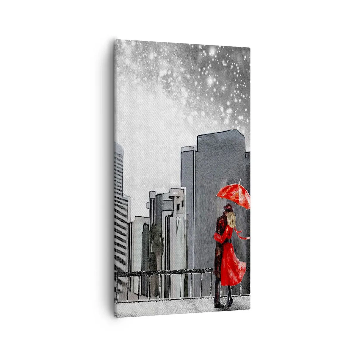 Cuadro sobre lienzo - Impresión de Imagen - Amor en la jungla urbana - 55x100 cm