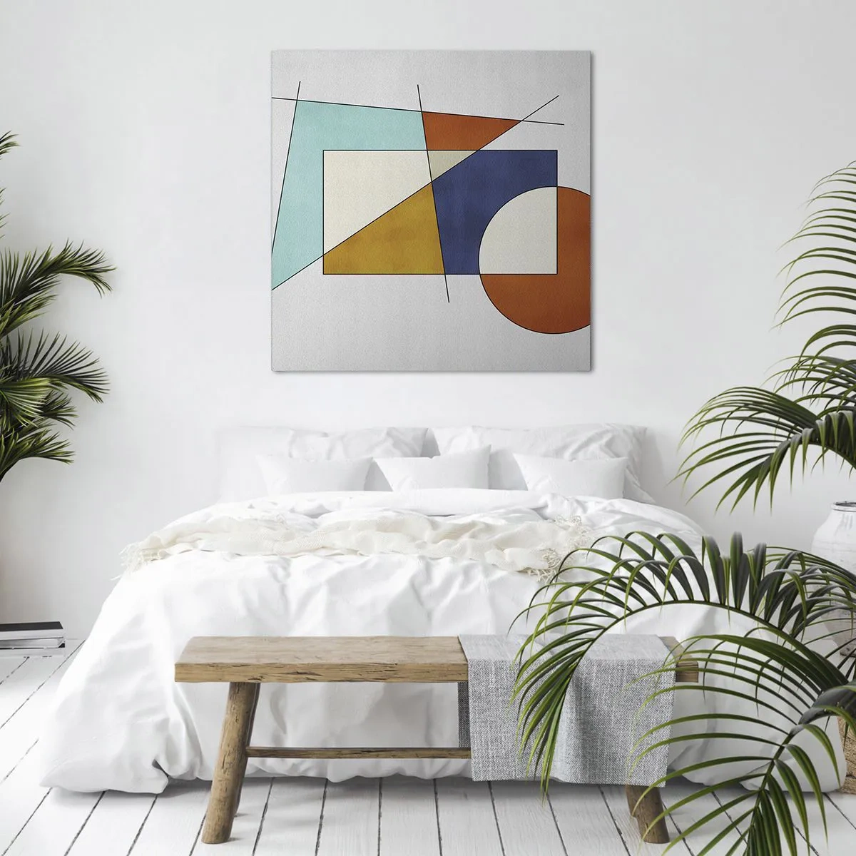 Cuadro sobre lienzo - Impresión de Imagen - Abstracción: diversión modernista - 70x70 cm