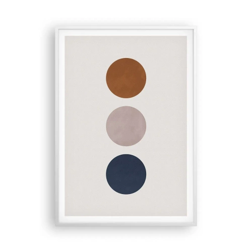 Póster en marco blanco - Símbolo de perfección - 70x100 cm