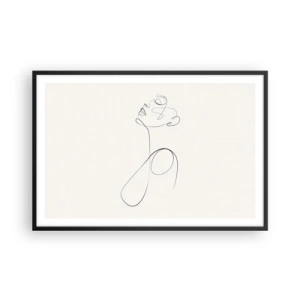 Póster en marco negro - En el bucle de los sueños - 91x61 cm