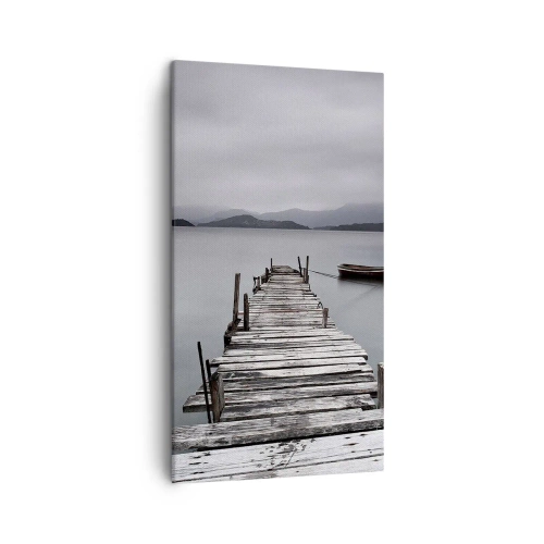 Cuadro sobre lienzo - Impresión de Imagen - Mañana partimos - 45x80 cm