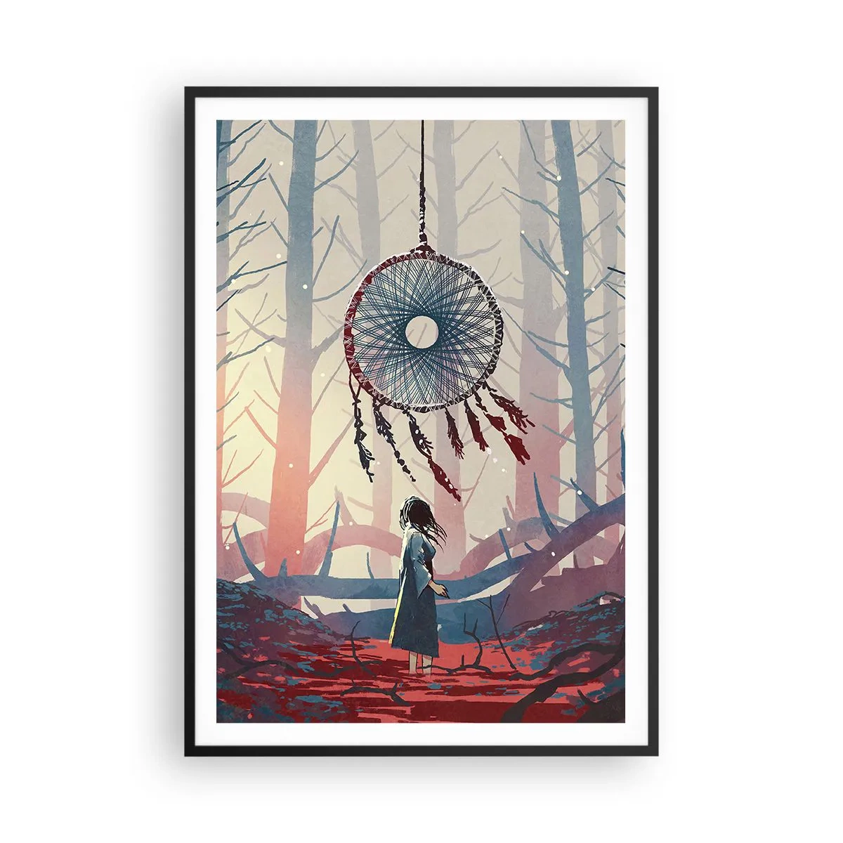 Póster en marco negro - El ritual secreto de la felicidad - 70x100 cm