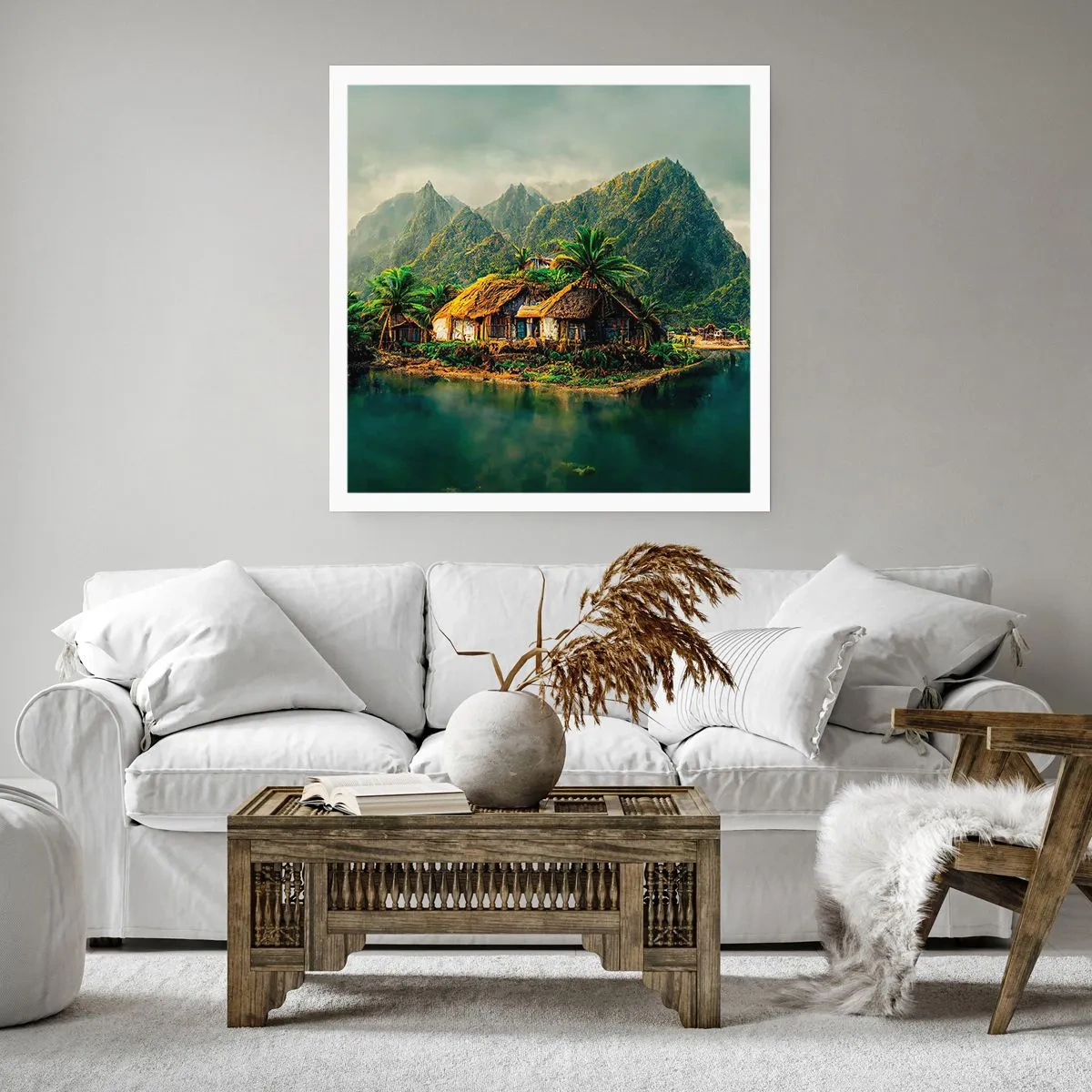 Póster - Paraíso tropical - 60x60 cm