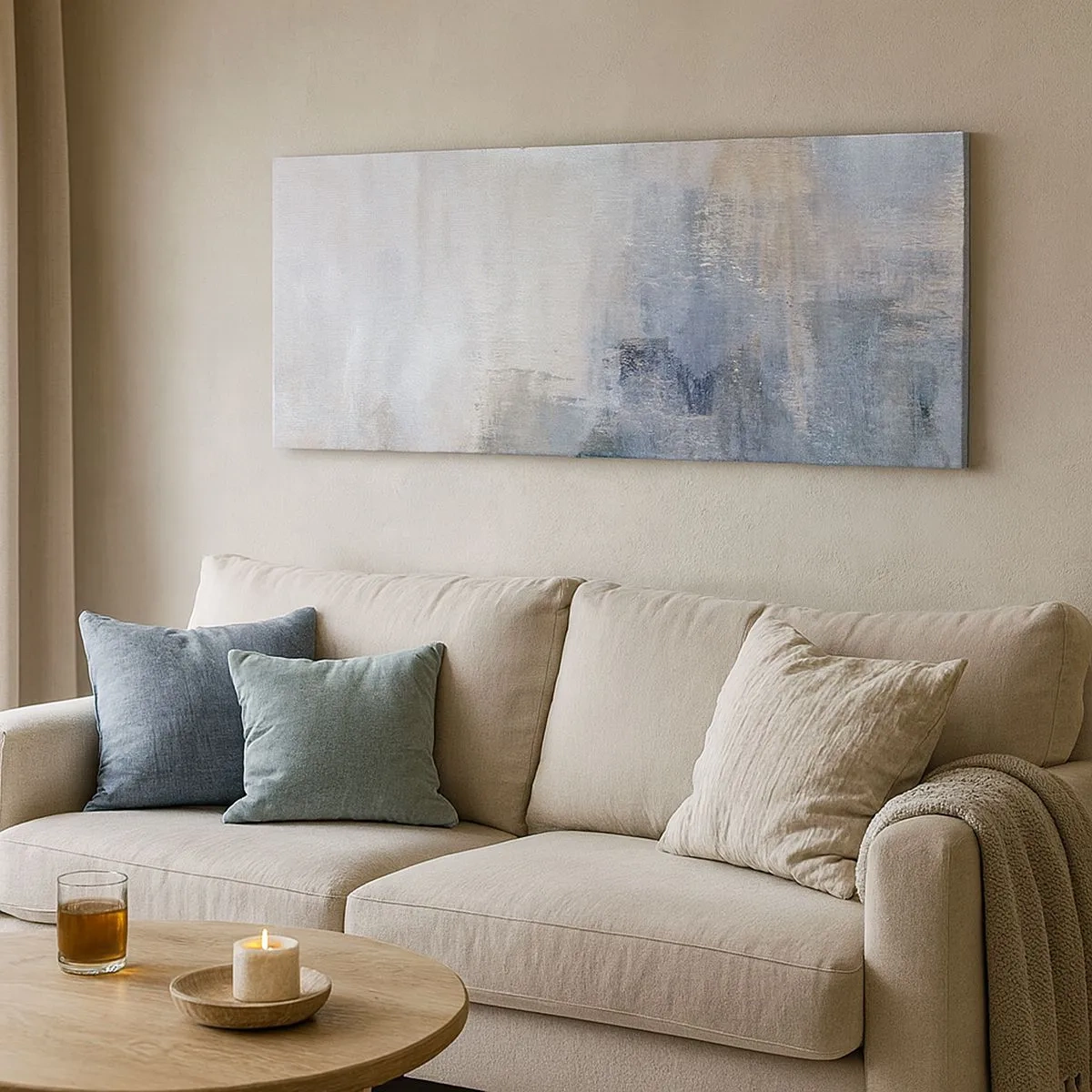 Cuadro sobre lienzo - Impresión de Imagen - Tonos de color - 100x40 cm