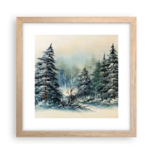 Póster en marco roble claro - Preparados para la Navidad - 30x30 cm