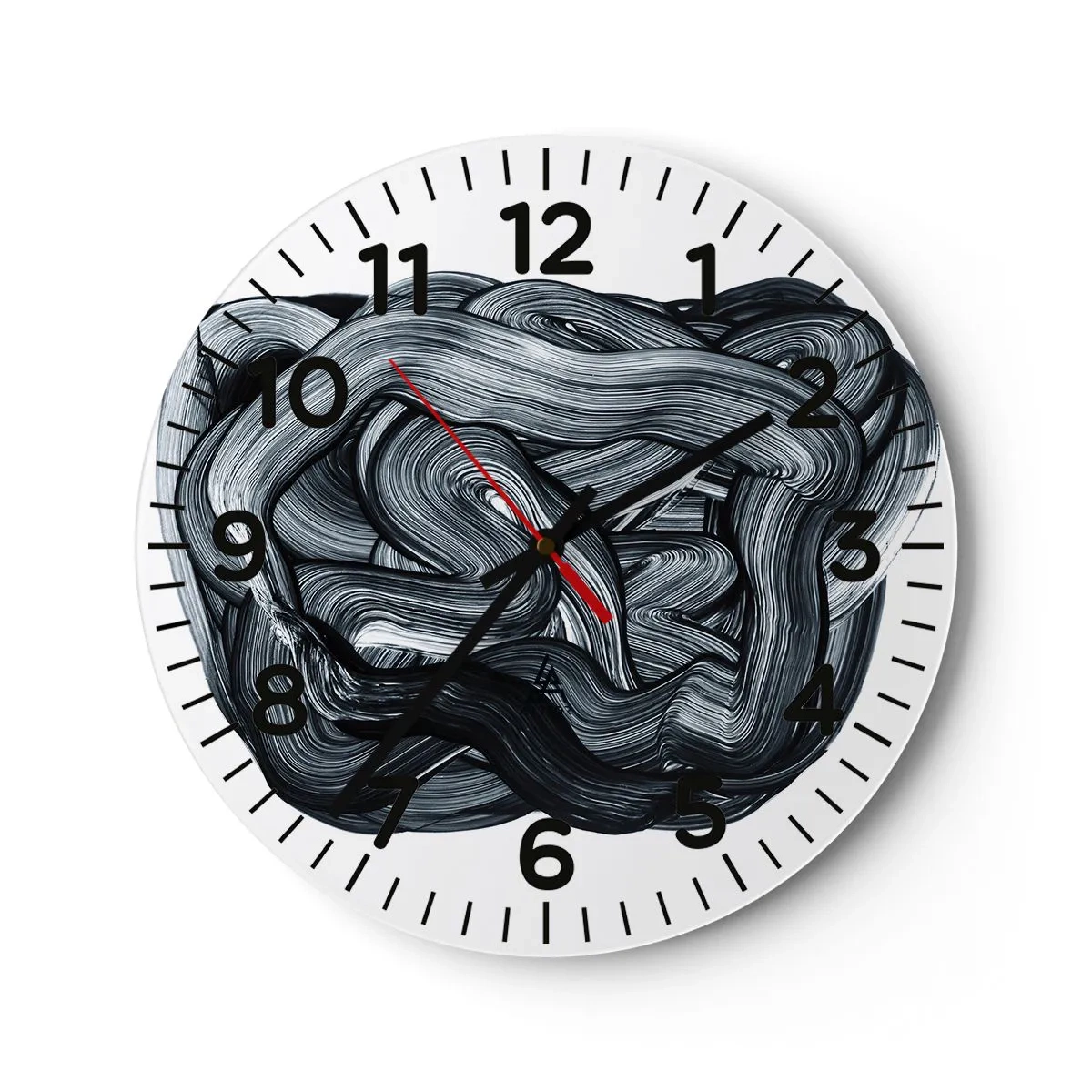 Reloj de pared - Reloj de vidrio - No es tan sencillo - 40x40 cm