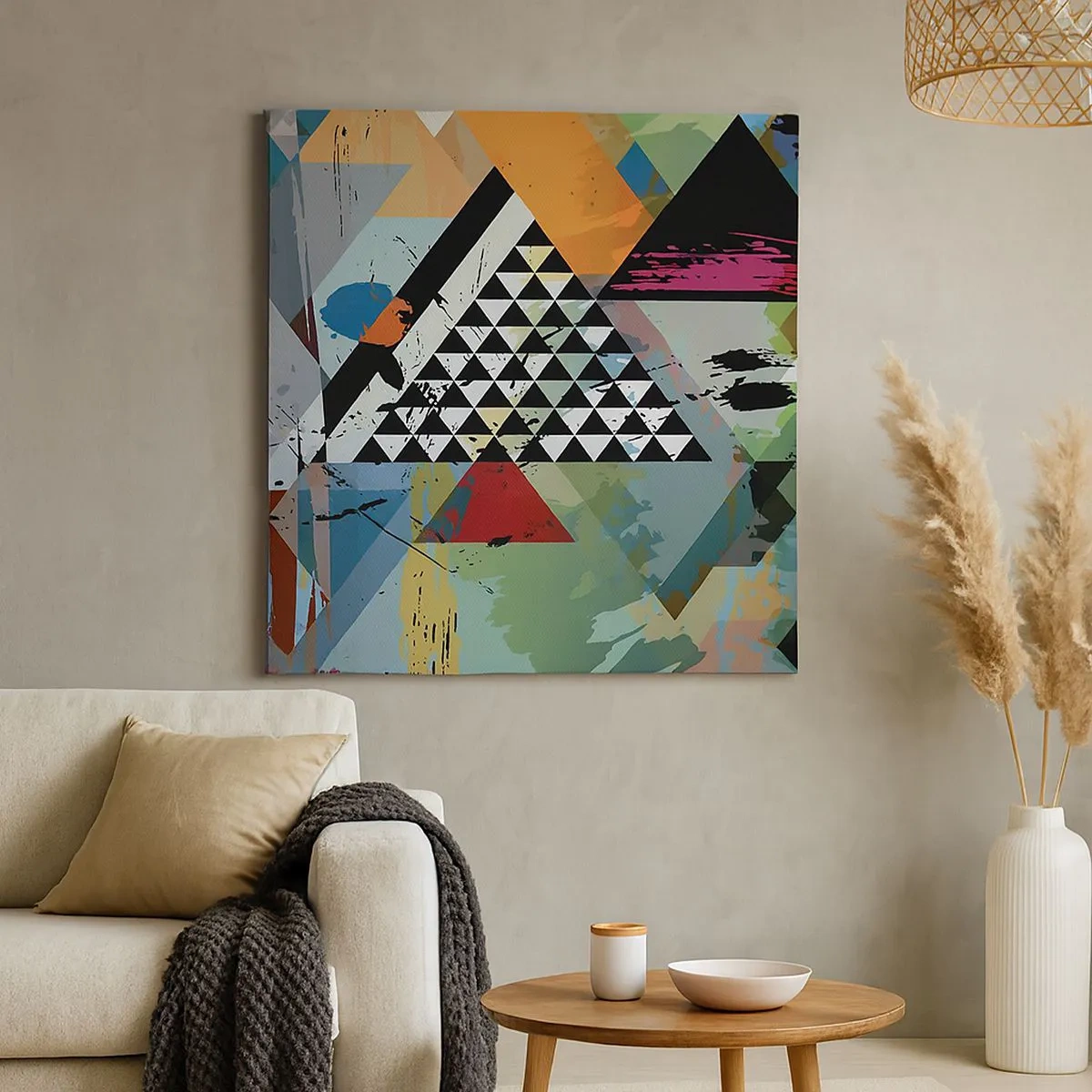 Cuadro sobre lienzo - Impresión de Imagen - Qué sencillo es - 30x30 cm