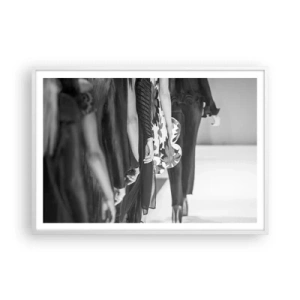 Póster en marco blanco - Un desfile con estilo - 100x70 cm