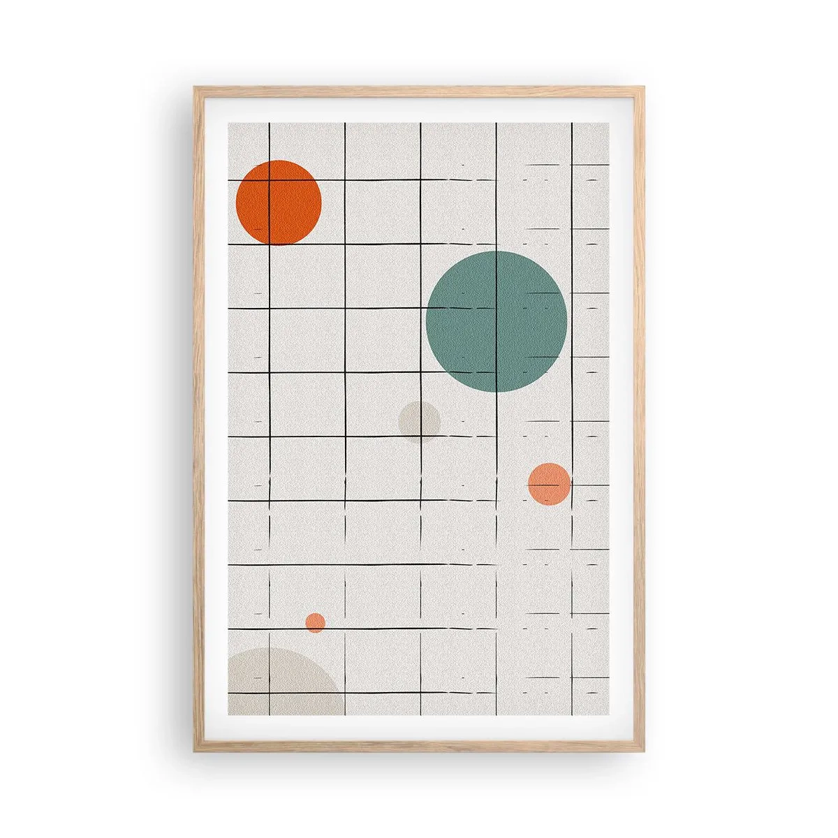 Póster en marco roble claro - Atrapados. ¿Nosotros o ellos? - 61x91 cm