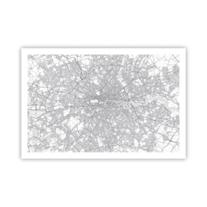 Póster - Un mapa del laberinto de Londres - 91x61 cm
