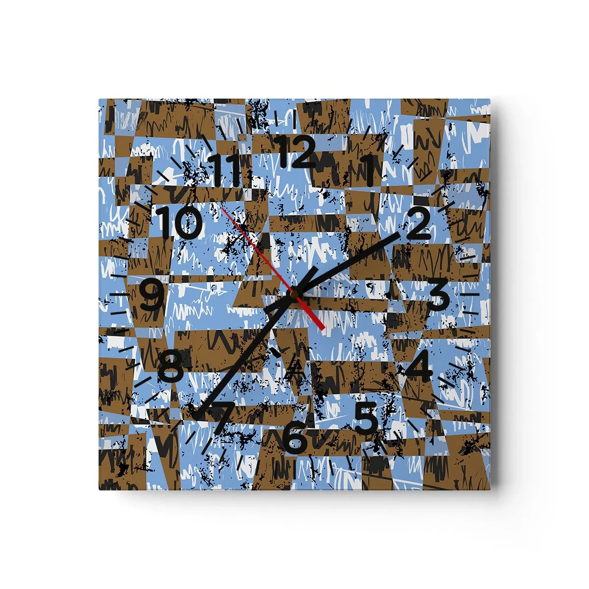 Reloj de pared - Reloj de vidrio - Un recorte del desierto - 40x40 cm