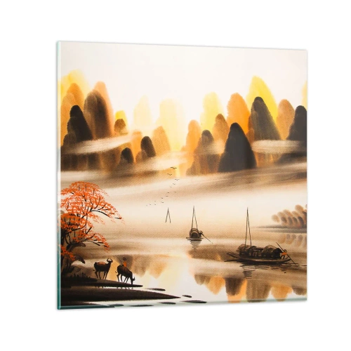 Cuadro sobre vidrio - Impresiones sobre Vidrio - Más allá del Lejano Oriente - 50x50 cm