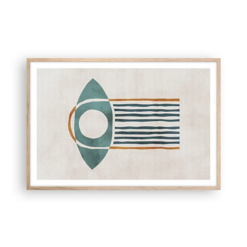 Póster en marco roble claro - Signos y rituales - 91x61 cm