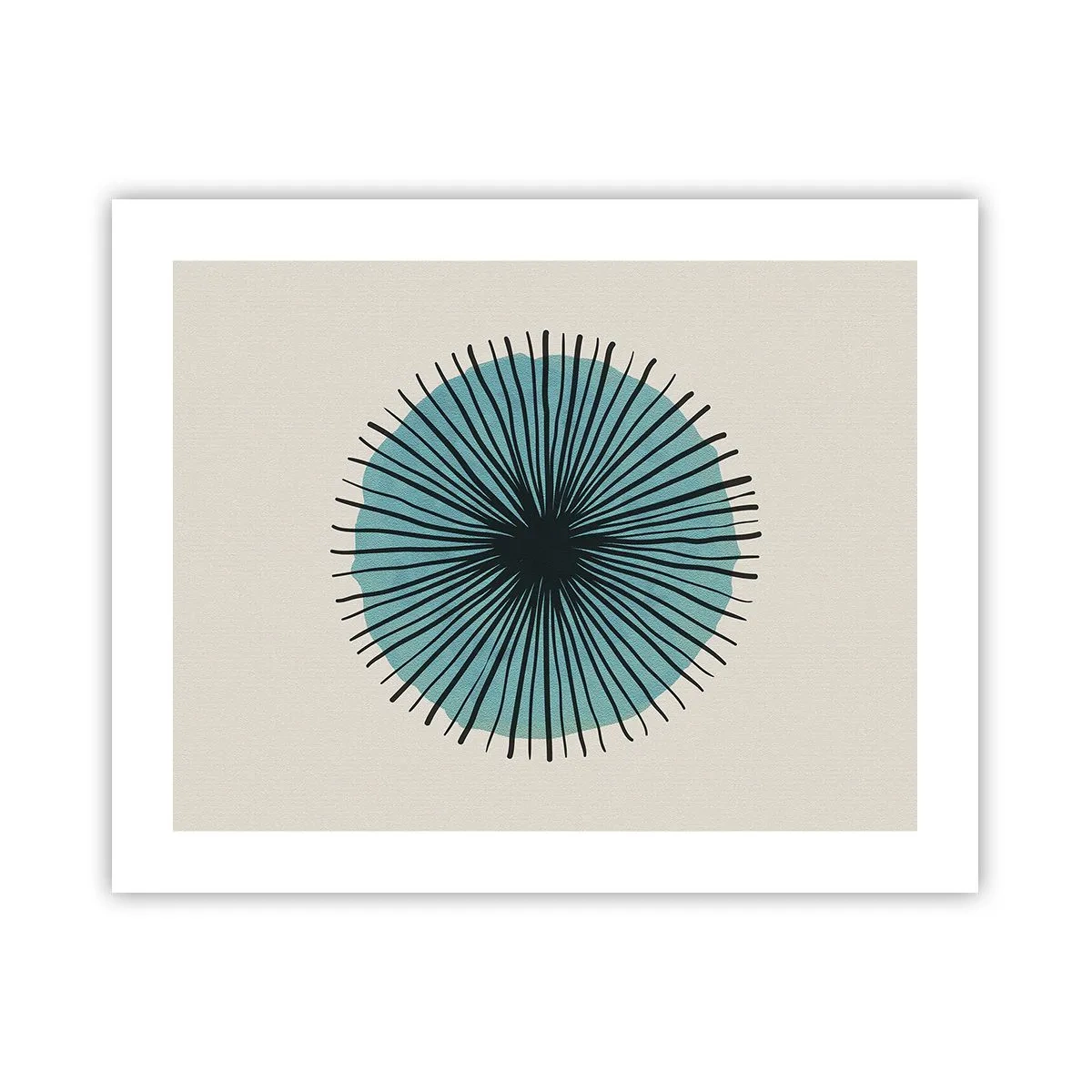 Póster - Radiante en azul - 50x40 cm