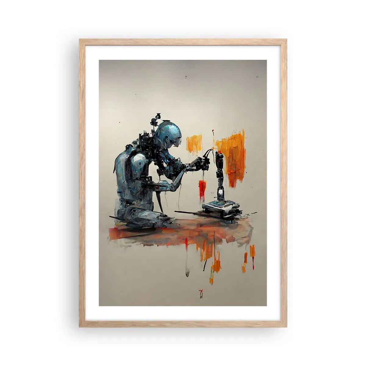 Póster en marco roble claro - Próximamente... - 50x70 cm