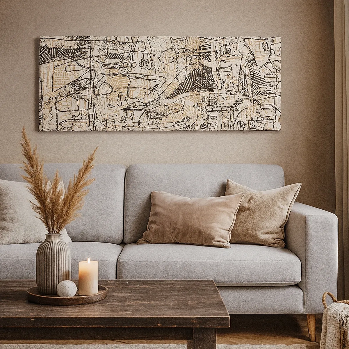 Cuadro sobre lienzo - Impresión de Imagen - A la espera de ser descifrado - 30x30 cm