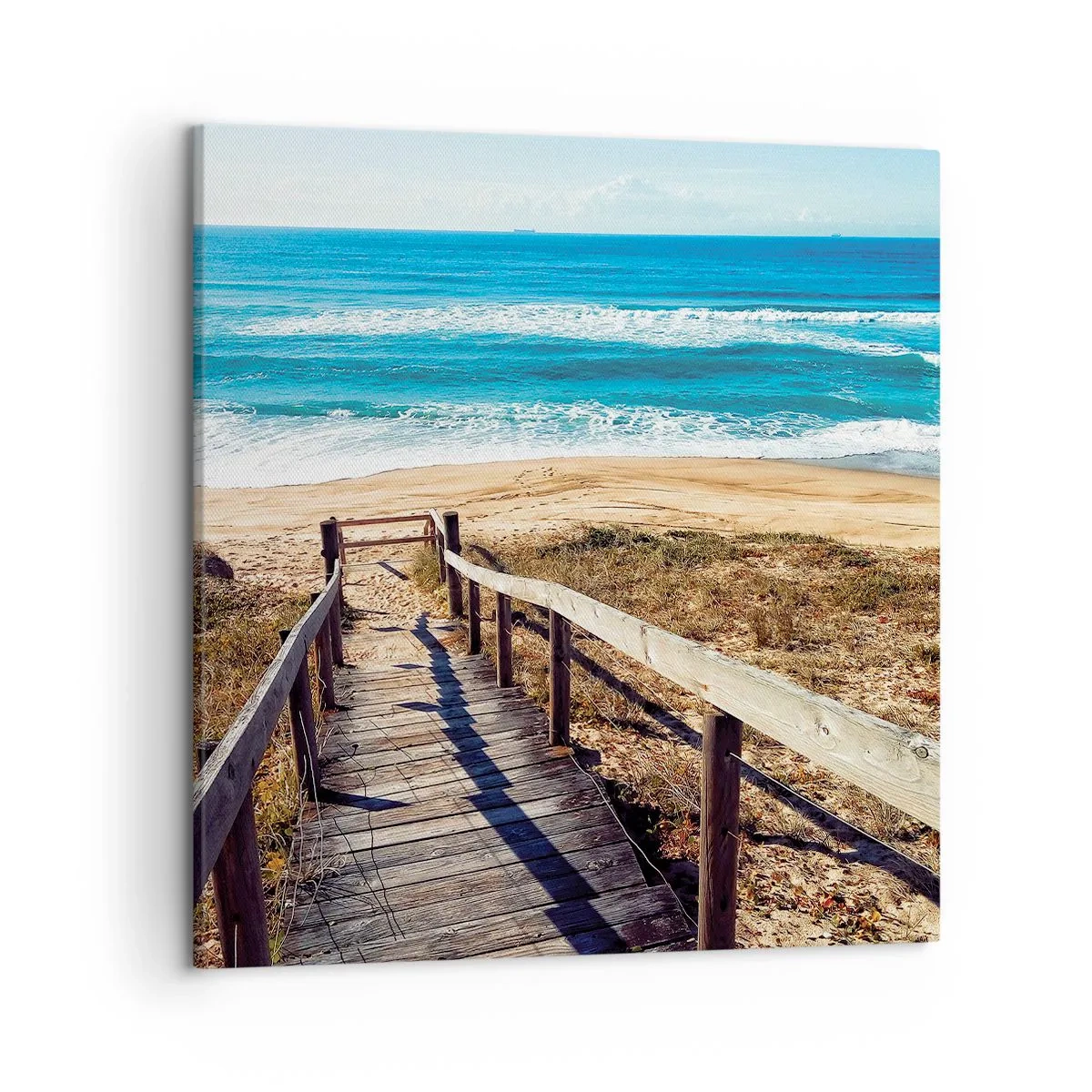 Cuadro sobre lienzo - Impresión de Imagen - ¡Corre! - 50x50 cm