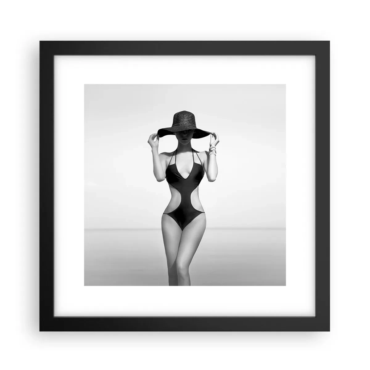 Póster en marco negro - Mi nombre es Elegancia - 30x30 cm