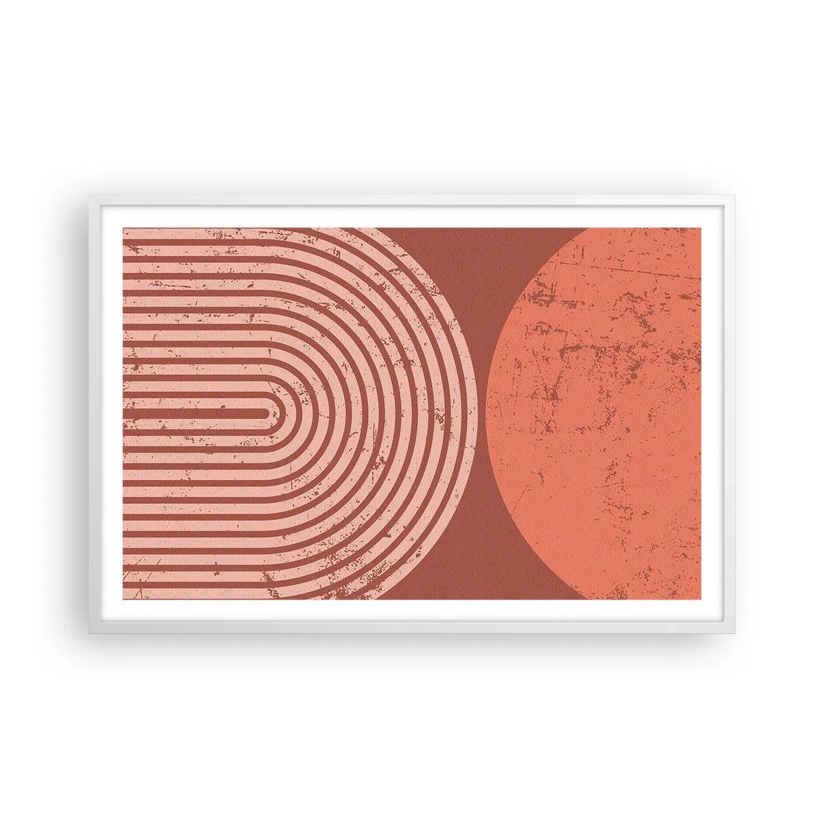 Póster en marco blanco - Estrecha relación - 91x61 cm