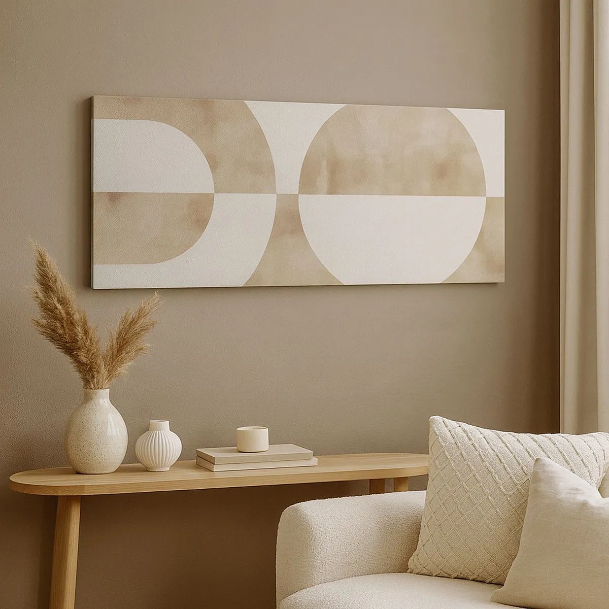 Cuadro sobre lienzo - Impresión de Imagen - Similitudes y diferencias - 100x40 cm