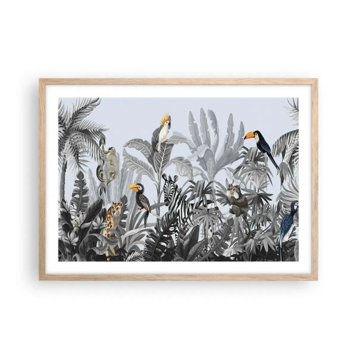 Póster en marco roble claro - Un cuento de hadas africano - 70x50 cm