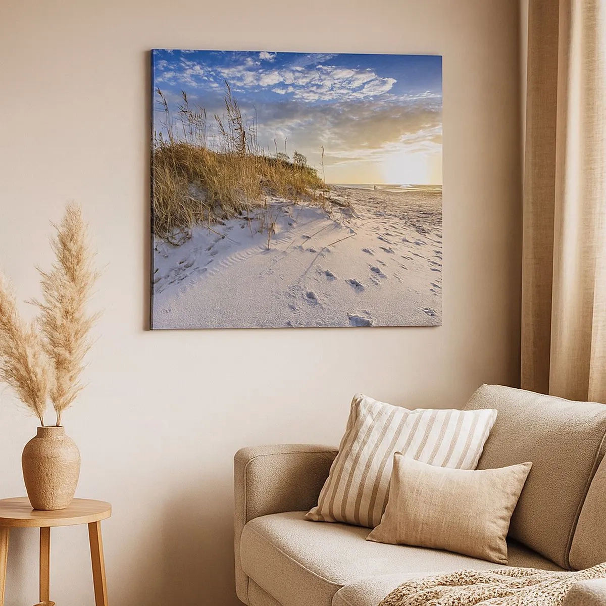 Cuadro sobre lienzo - Impresión de Imagen - Invitación a un paseo - 30x30 cm