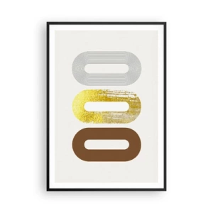 Póster en marco negro - ¡Ooo! - 70x100 cm