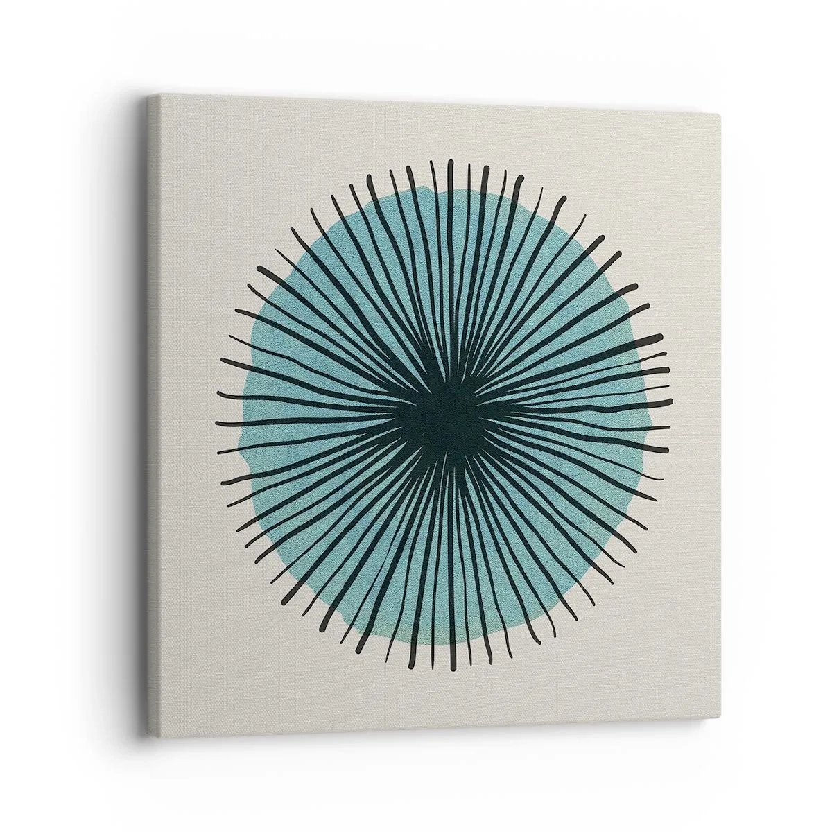 Cuadro sobre lienzo - Impresión de Imagen - Radiante en azul - 30x30 cm