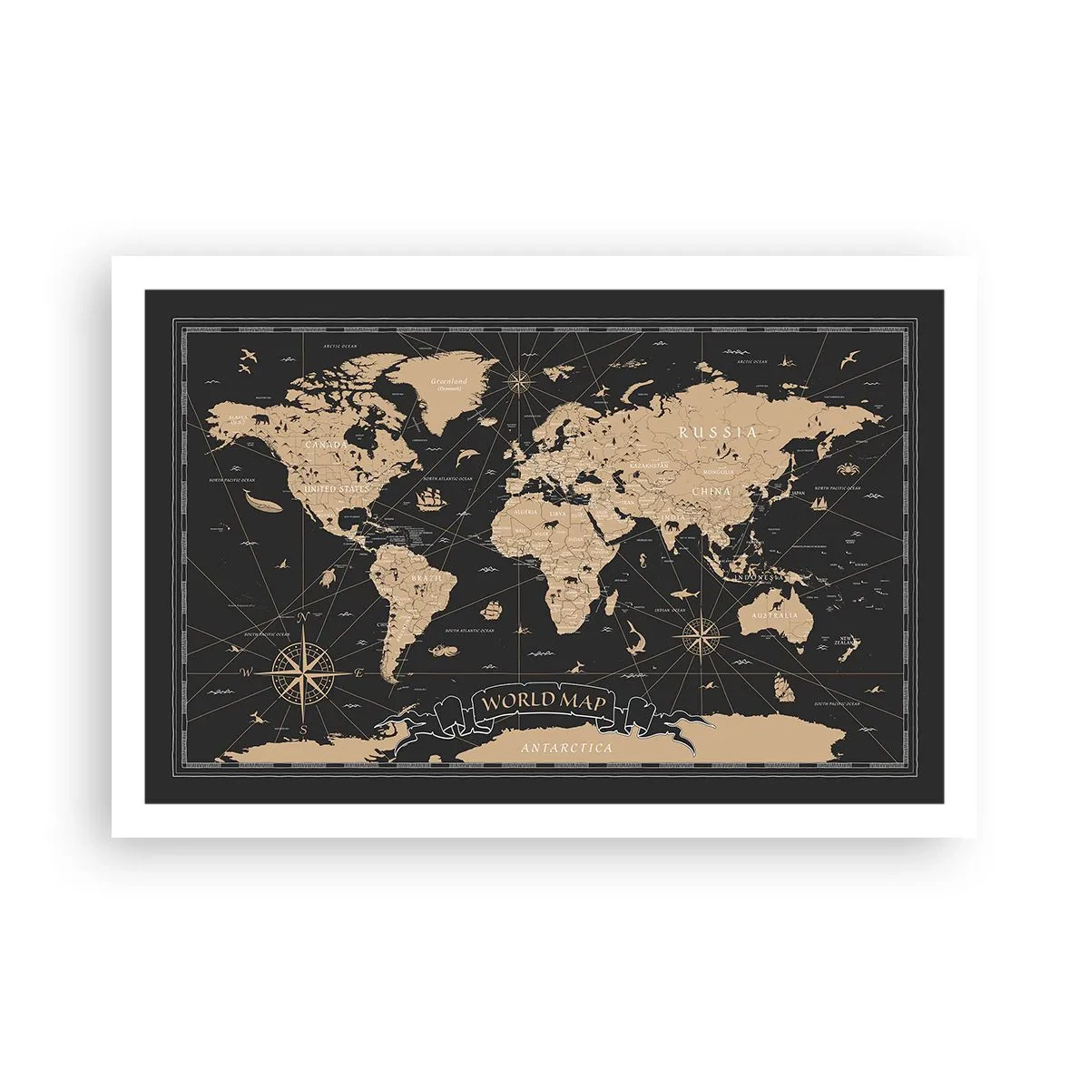 Póster - Las fronteras de mi mundo - 91x61 cm