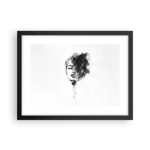 Póster en marco negro - Sueños en femenino - 40x30 cm
