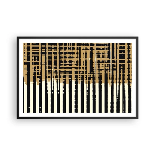 Póster en marco negro - Abstracción arquitectónica - 91x61 cm