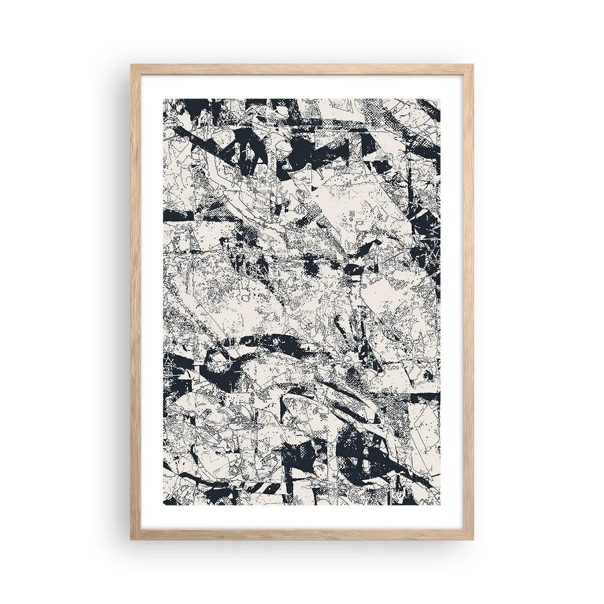 Póster en marco roble claro - La interpenetración de los opuestos - 50x70 cm