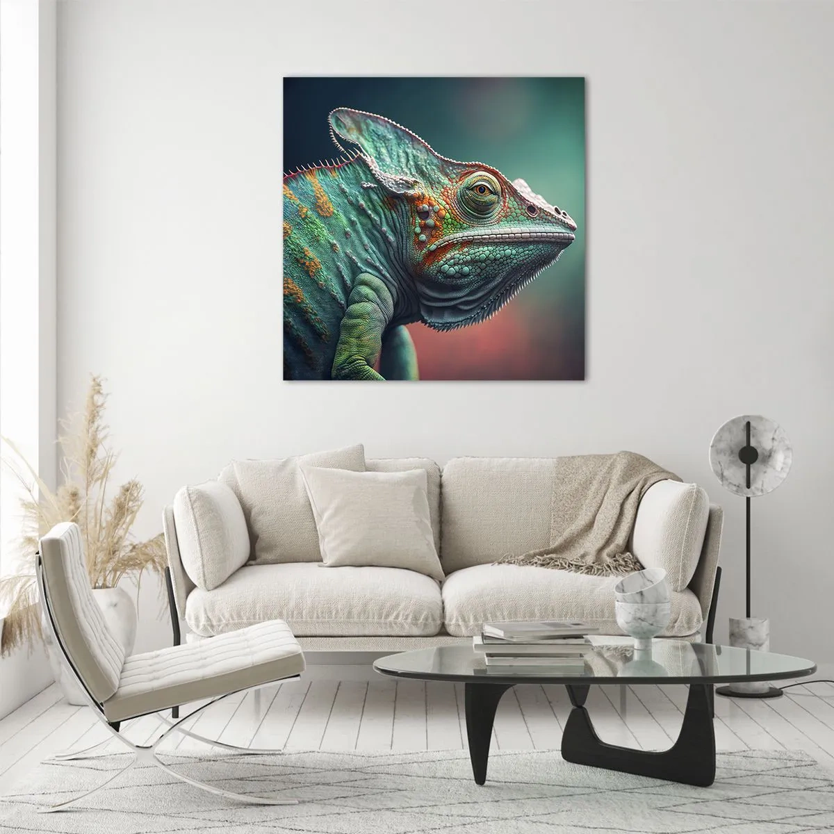 Cuadro sobre vidrio - Impresiones sobre Vidrio - ¿Puedes verme? No está bien... - 60x60 cm