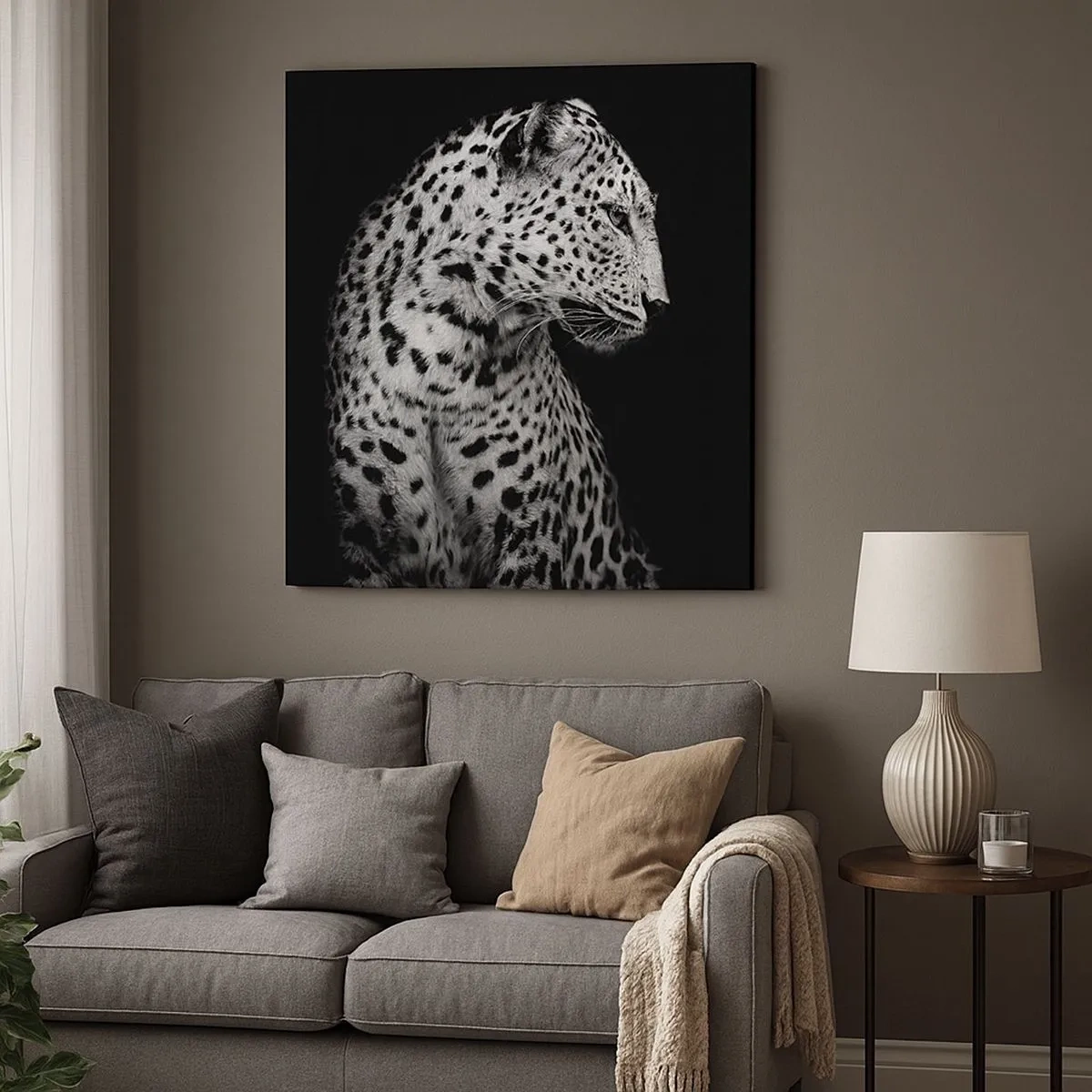 Cuadro sobre lienzo - Impresión de Imagen - El perfil derecho es perfecto - 30x30 cm