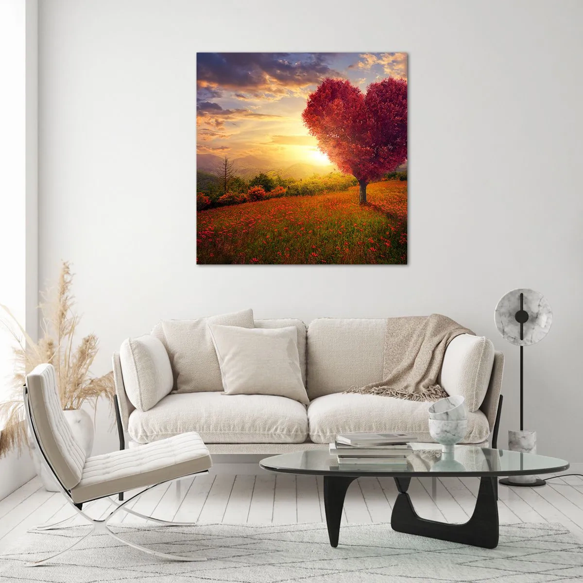 Cuadro sobre vidrio - Impresiones sobre Vidrio - Te atrapa el corazón - 70x70 cm