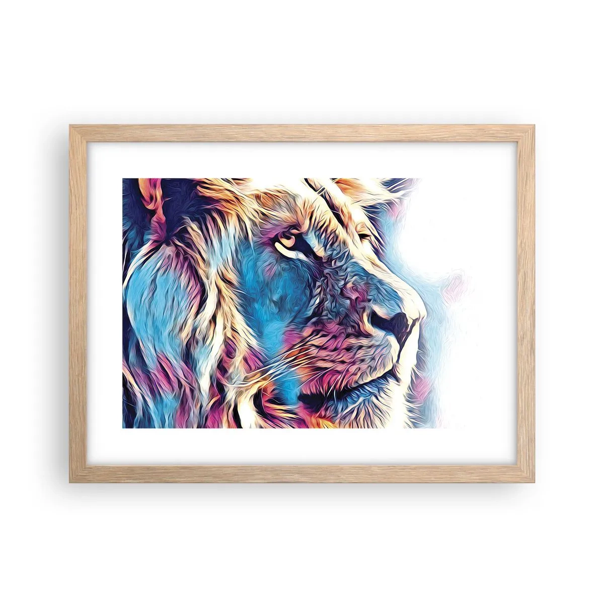 Póster en marco roble claro - La sabiduría de la naturaleza - 40x30 cm