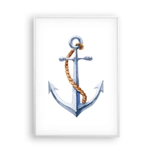 Póster en marco blanco - ¡Ah, aventura! - 70x100 cm